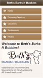 Mobile Screenshot of bethsbarksnbubbles.com