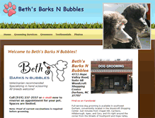 Tablet Screenshot of bethsbarksnbubbles.com